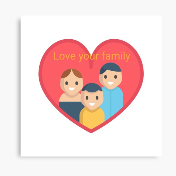 Love Your Family by MGK Canvas Print