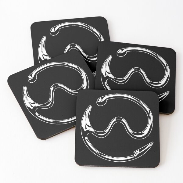Item preview, Gaga Chromatica logo (White Chrome on Black) designed and sold by Fox Newton.