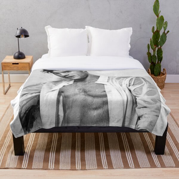 mr grey abs Throw Blanket