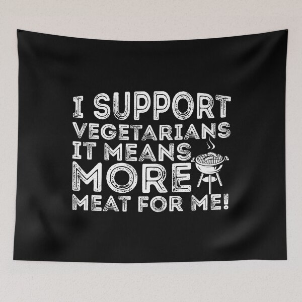 Item preview, I Support Vegetarians Funny BBQ Lover designed and sold by casestees.