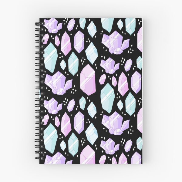 Item preview, Crystals Pastel Colours Hand-Drawn Design designed and sold by NickiCollings.