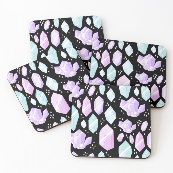 Item preview, Crystals Pastel Colours Hand-Drawn Design designed and sold by NickiCollings.