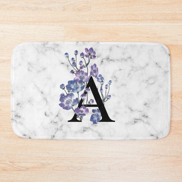 Item preview, Initial Letter 'A' Anemone Flower Monogram Typography designed and sold by anandaung.