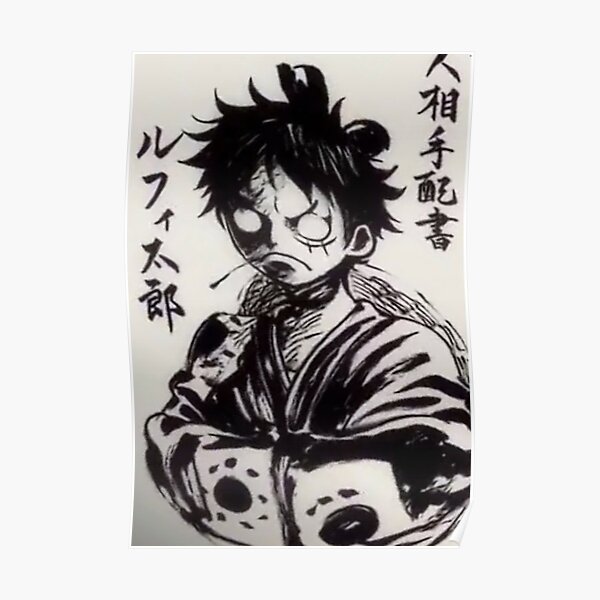 Luffy Poster By Blackabdou Redbubble