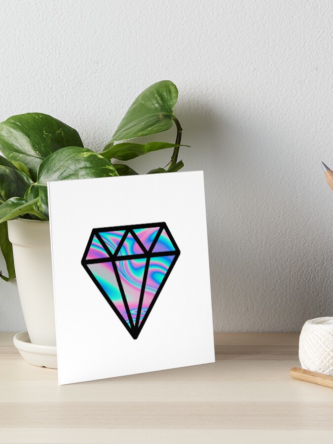 Holographic diamond Art Board Print for Sale by nikolaysparkov