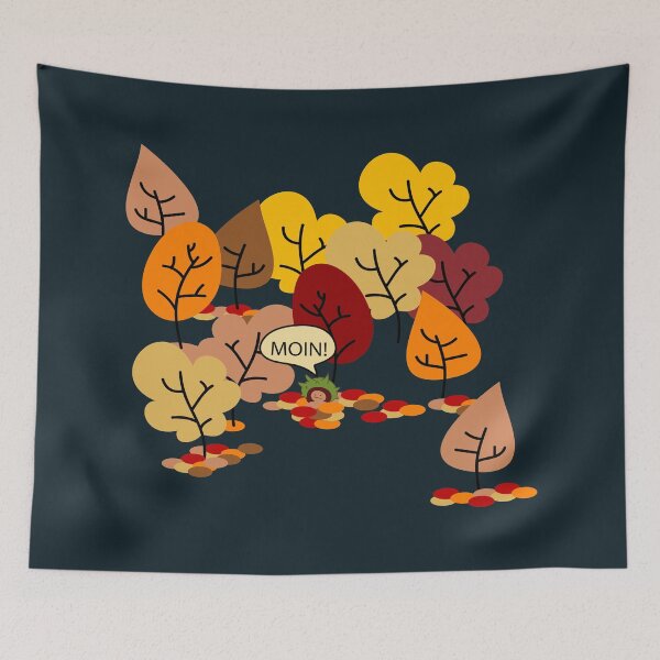 Item preview, Autumn forest with chestnut designed and sold by spontania.