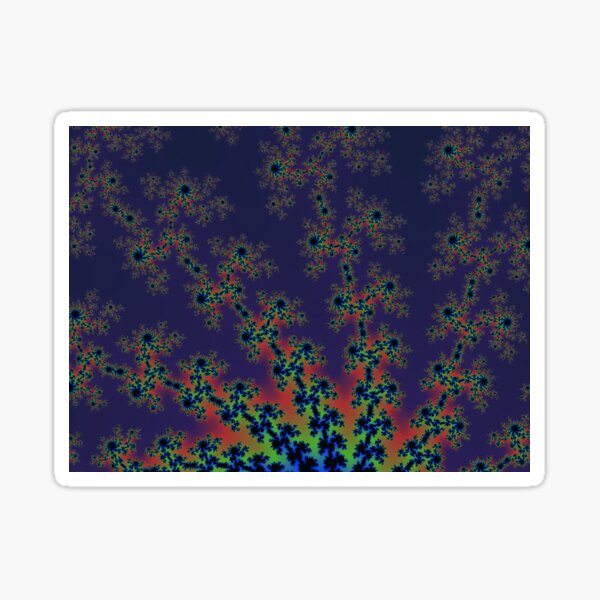 Fractal Art 12 designed and created by (c) Janet Watson Art Sticker