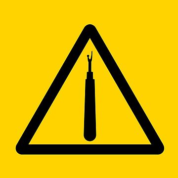 Artwork thumbnail, Seam ripper warning sign by TateCheshire