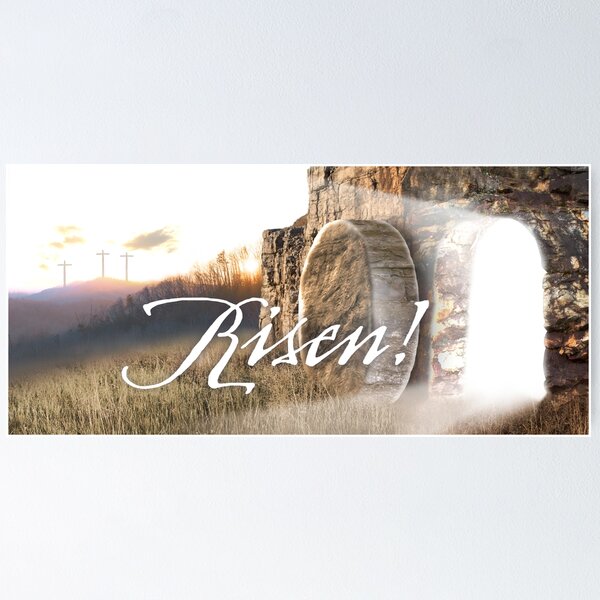Risen! Morning Resurrection Scene Poster