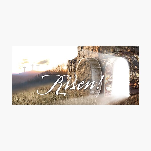 Risen! Morning Resurrection Scene Photographic Print