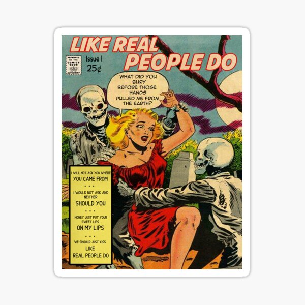 Like Real People Do - Hozier Retro Comic Sticker