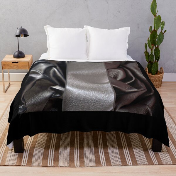 Item preview, Folded Leather Abstract Pattern Textures Fabric Gray Dark Brown Black designed and sold by NoGrayDays1.