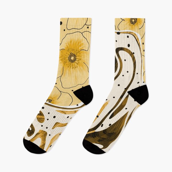 Item preview, Warm Gold Flowers Wave Marbled  designed and sold by oursunnycdays.