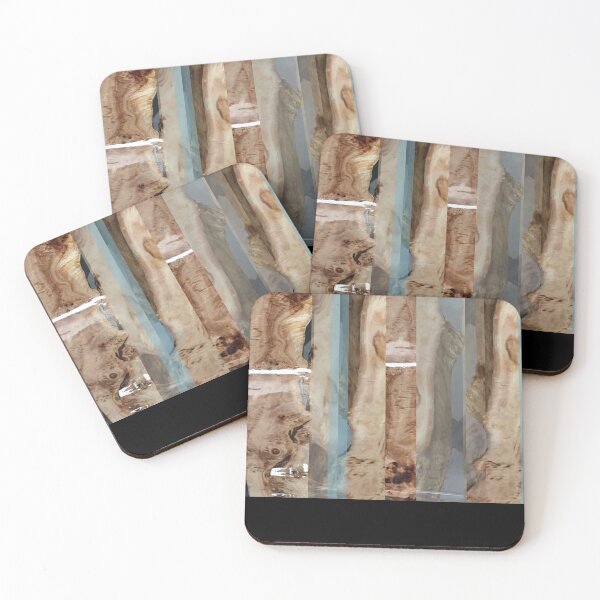 Item preview, Wood Grain Abstract Textures Patterns Reflections Glow Nature Brown Tan Blue Teal  designed and sold by NoGrayDays1.