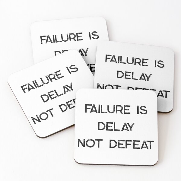 Item preview, failure is delay not defeat designed and sold by motivation4you.