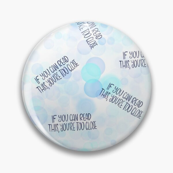 Item preview, If you can read this, you're too close - introvert 4 blue and navy designed and sold by Marlene Wagenhofer.