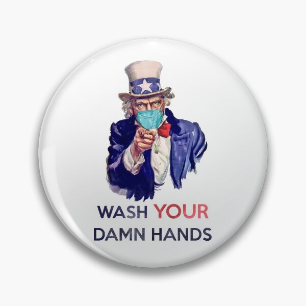 Item preview, Uncle Sam wash your damn hands designed and sold by Byfab.
