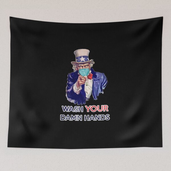 Item preview, Uncle Sam wash your damn hands designed and sold by Byfab.