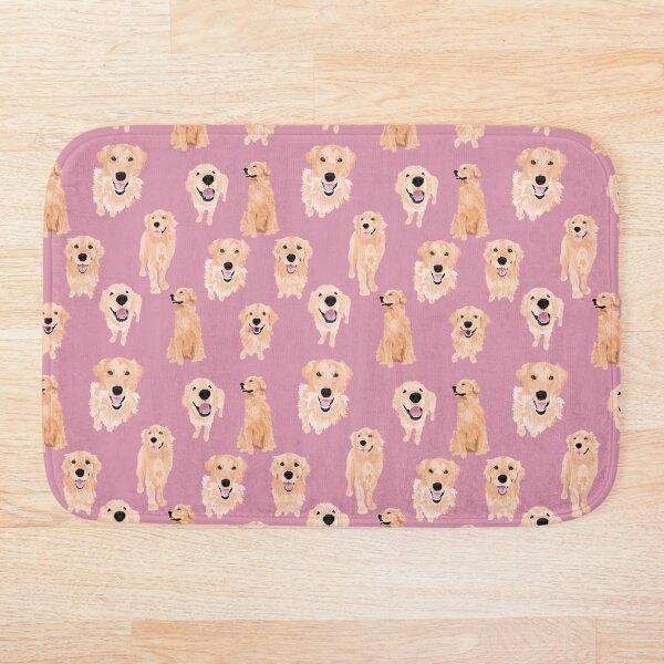 Item preview, Golden Retrievers on Pink designed and sold by ArtofACoonhound.