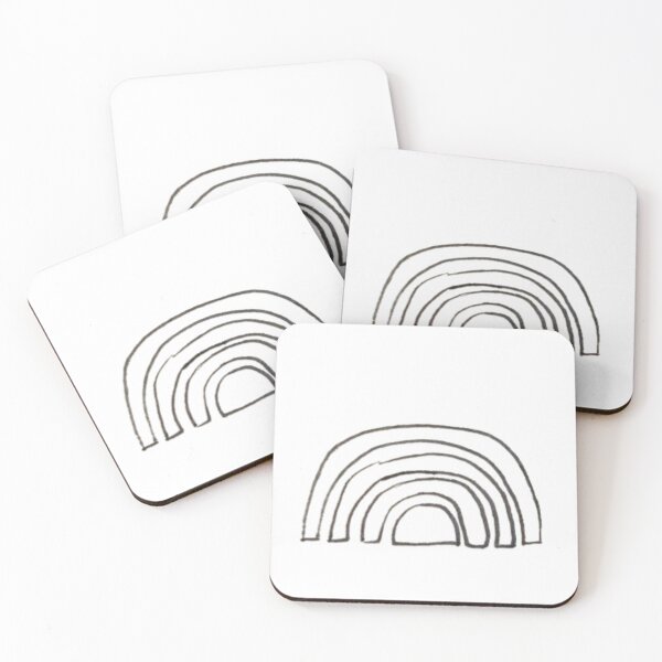 Item preview, Double Rainbow Black and White drawing designed and sold by Janellealyssa.
