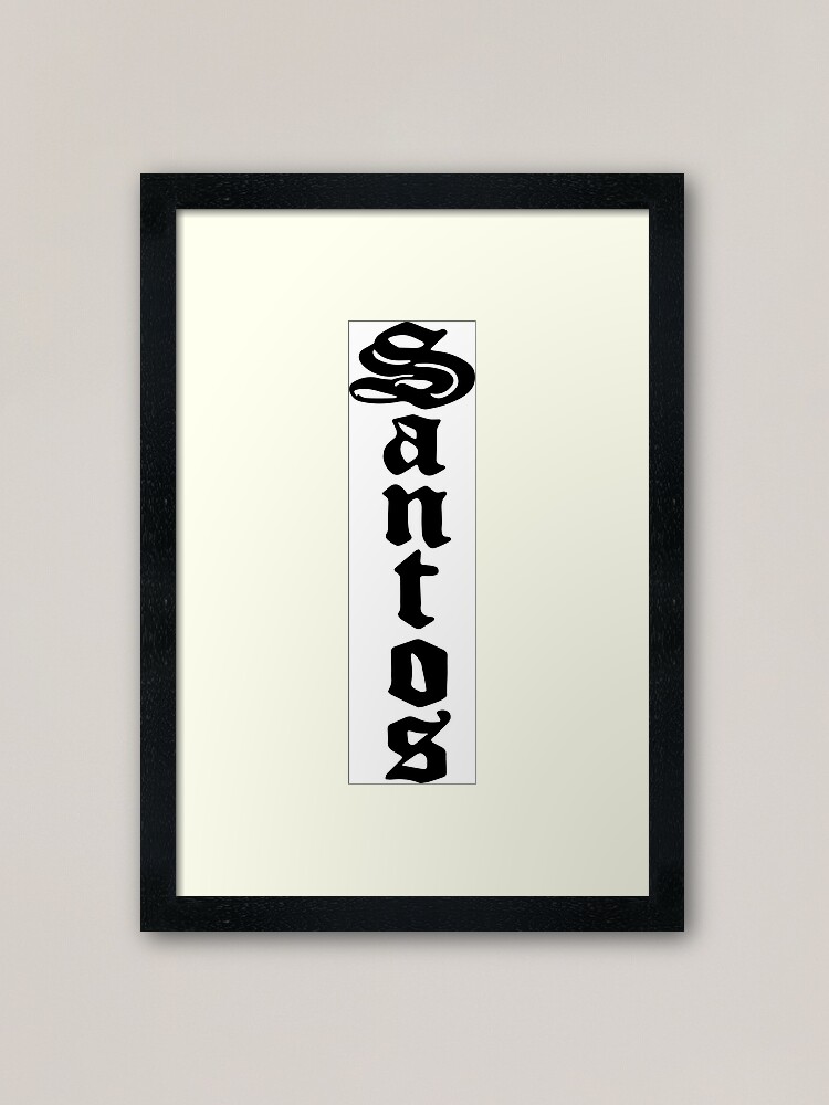 Santos Framed Art Print By Itsjuliacorreia Redbubble