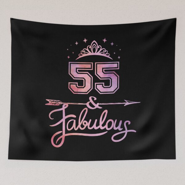 Item preview, Women 55 Years Old And Fabulous Happy 55th Birthday product designed and sold by Grabitees.