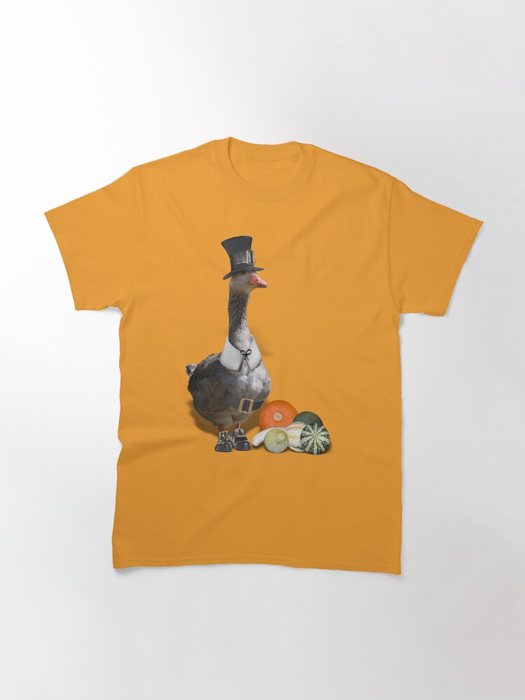 Alternate view of Thanksgiving Pilgrim - Goose Classic T-Shirt