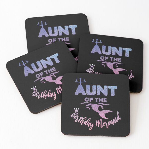 Item preview, Aunt Of The Birthday Mermaid - Family Matching Auntie print designed and sold by Grabitees.