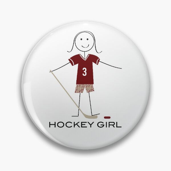 Item preview, Funny Womens Ice Hockey Girl Stick Figure Illustration designed and sold by whyitsme.
