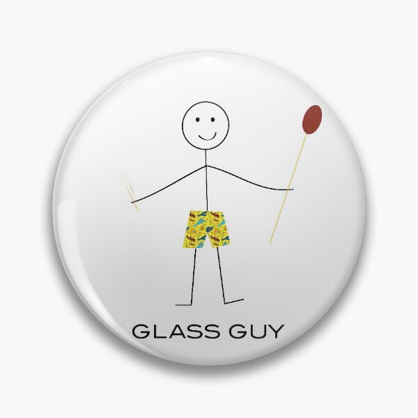 Item preview, Funny Mens Glassblowing Stick Man Glass Guy Illustration designed and sold by whyitsme.