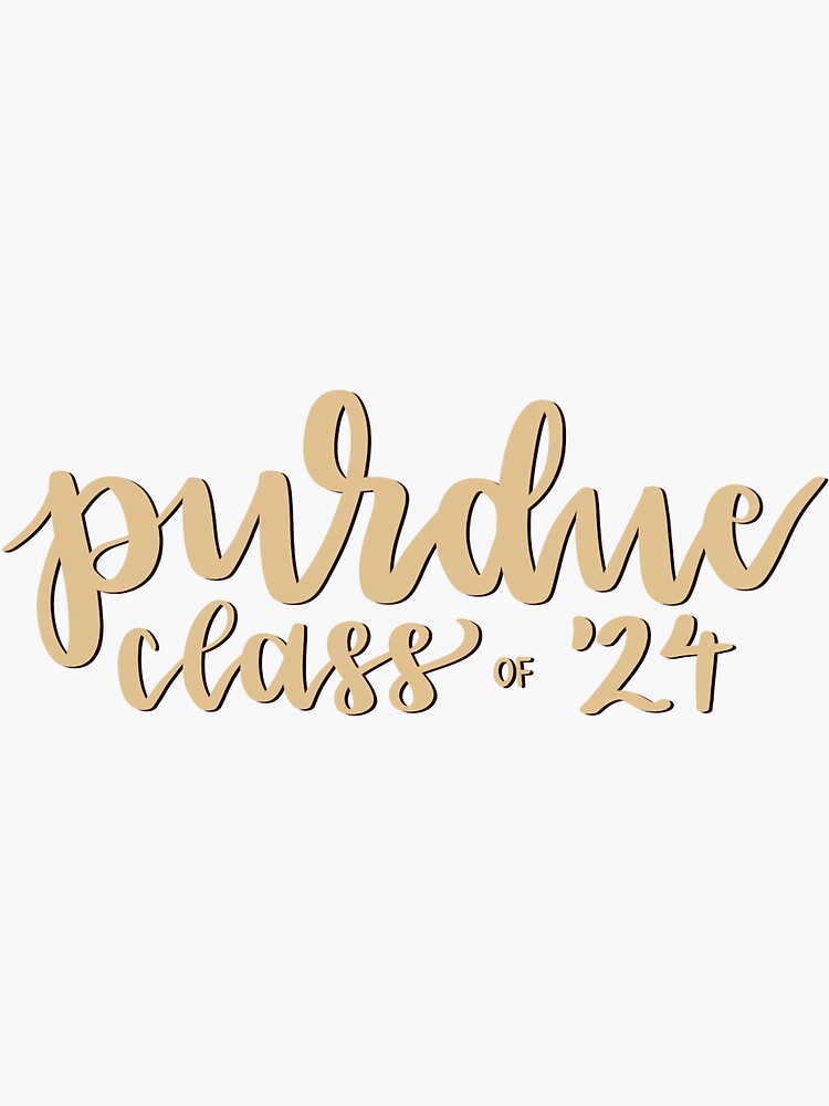 "Purdue class of 2024" Sticker for Sale by 17sashak Redbubble