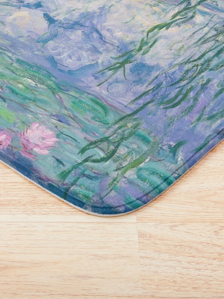 Thumbnail 3 of 6, Bath Mat, Water Lilies Claude Monet Fine Art designed and sold by Vicky Brago-Mitchell®.