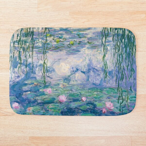 Water Lilies Claude Monet Fine Art Bath Mat