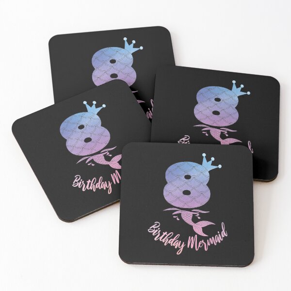Item preview, 8th Birthday Mermaid - 8 Years Old B-day Girl graphic designed and sold by Grabitees.