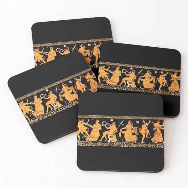 Item preview, Bacchanalia Greek Vase Attic Red figure designed and sold by WillowNox7.