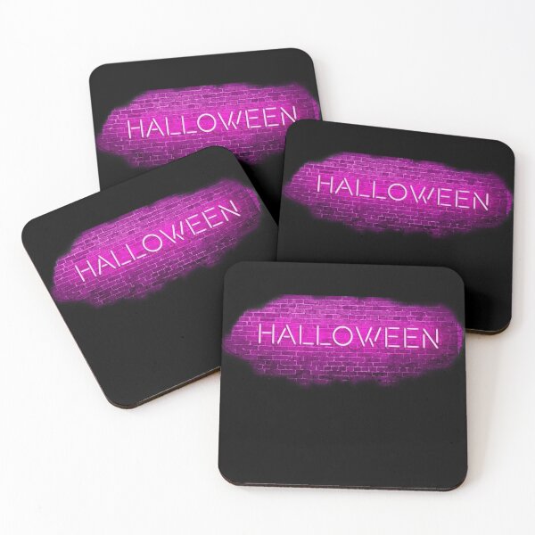 Item preview, Halloween font as pink neon light designed and sold by Nicole Bleck.
