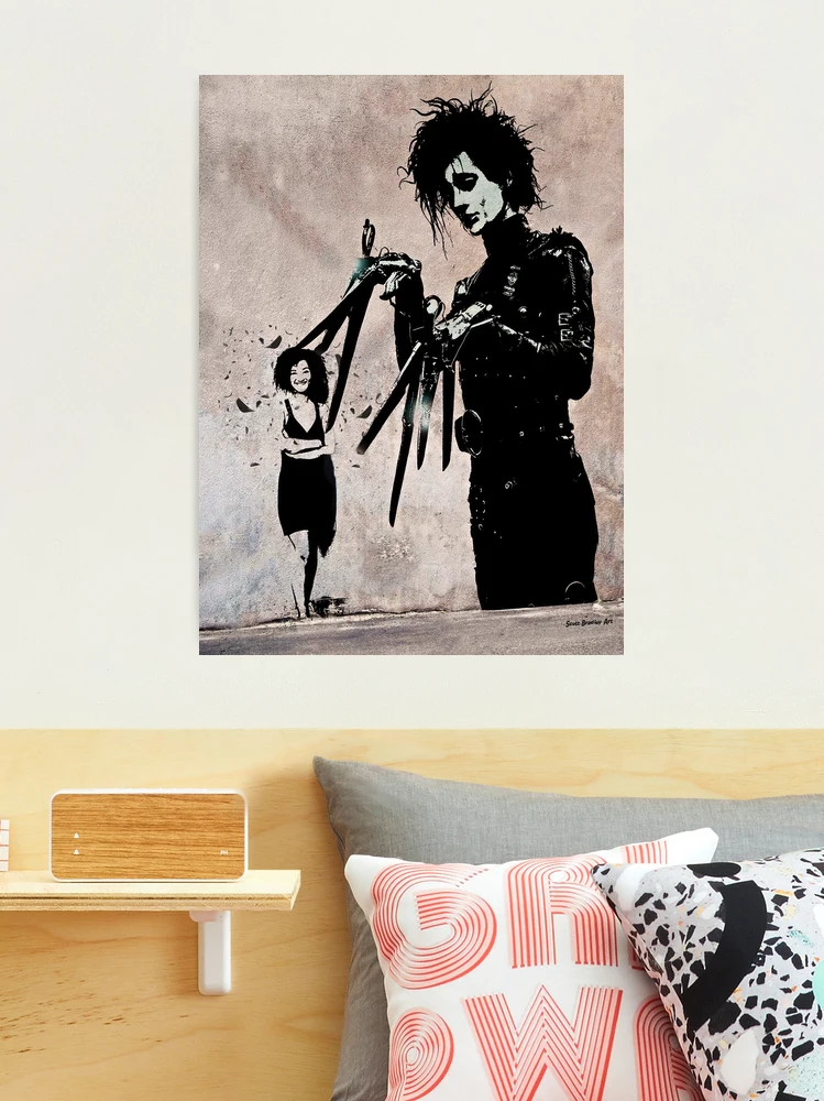 Edward purchases scissorhands painting wall art