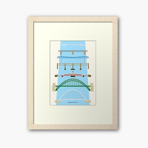 Bridges of the Tyne Framed Art Print