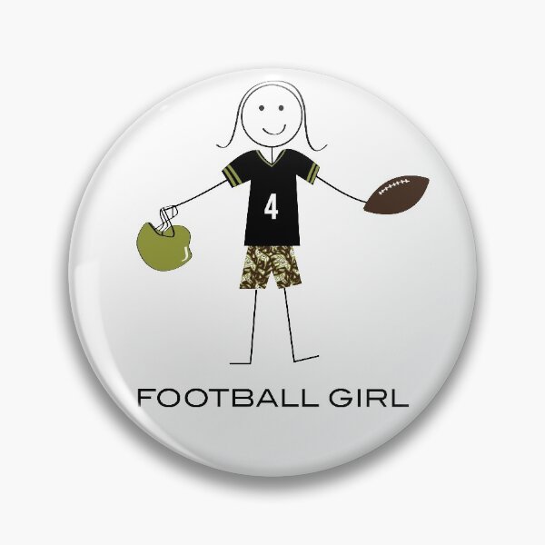Item preview, Funny Football Girl Stick Figure Football Player designed and sold by whyitsme.