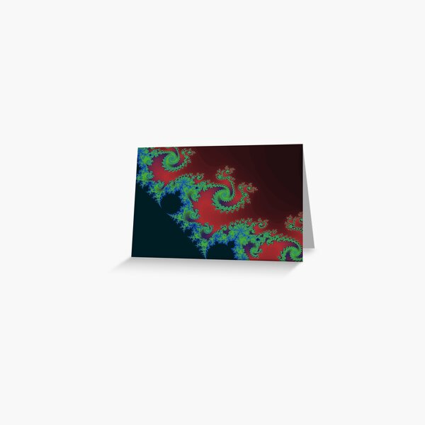 Fractal Art 17 designed and created by (c) Janet Watson Art Greeting Card