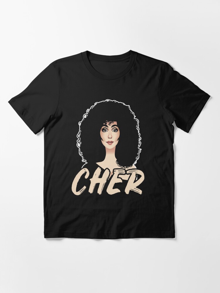 folleto Manual Extra Camiseta «Cher Cantante Americana» de SusanLeidner | Redbubble