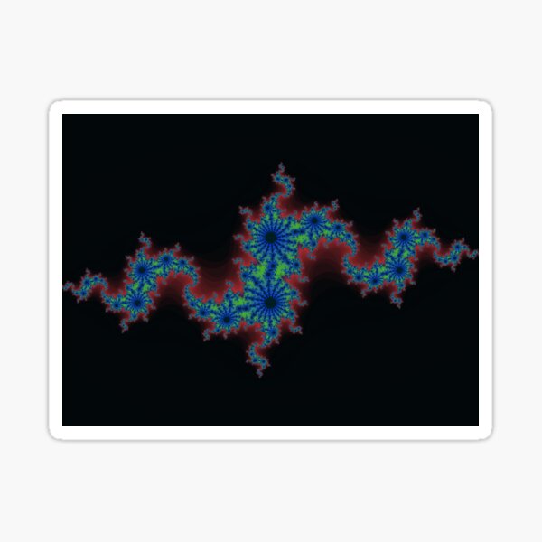 Fractal Art 20 designed and created by (c) Janet Watson Art Sticker