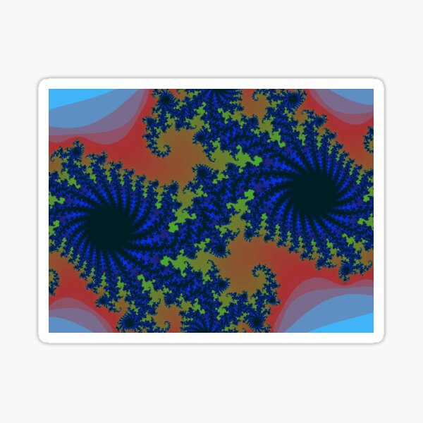 Fractal Art 19 designed and created by (c) Janet Watson Art Sticker
