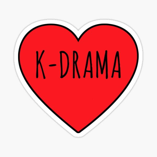 Item preview, I Love K-Drama Heart designed and sold by Vanover Designs.