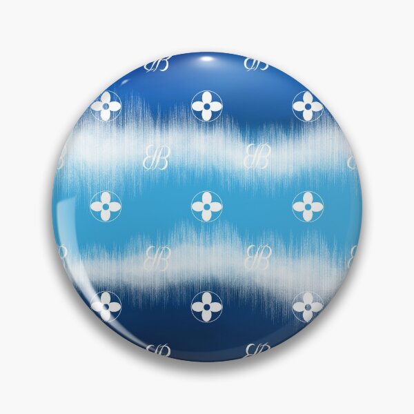 Item preview, BB Logo Flower Design on Shades of Blue designed and sold by ByJezie.