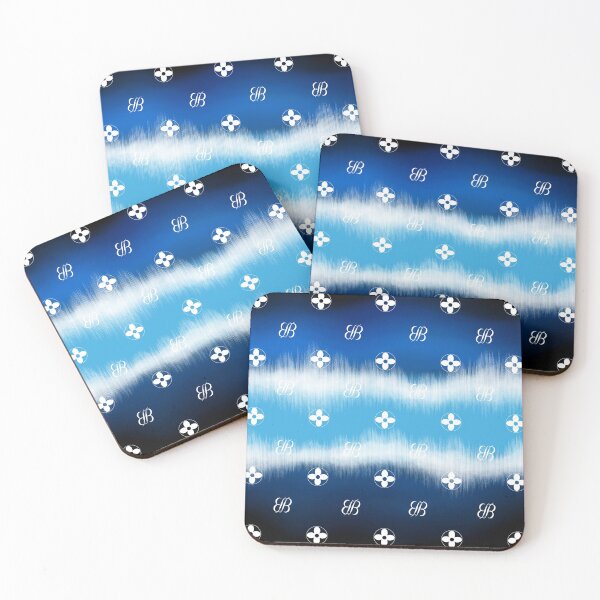 Item preview, BB Logo Flower Design on Shades of Blue designed and sold by ByJezie.