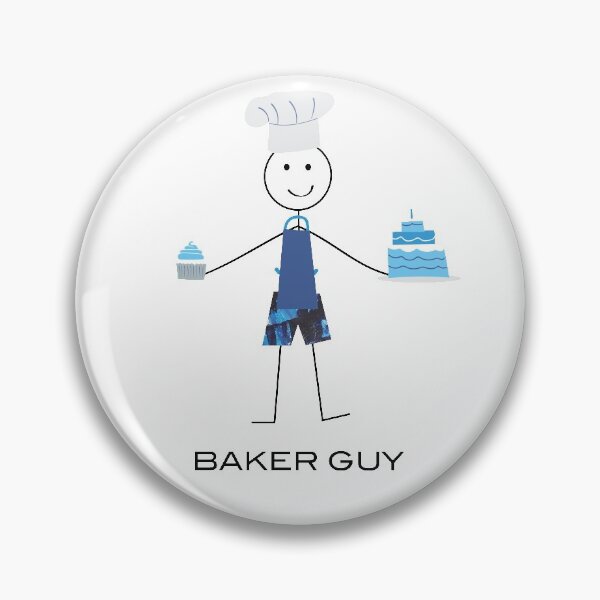 Item preview, Funny Mens Baker Illustration designed and sold by whyitsme.