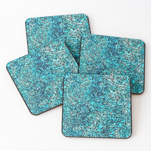 Item preview, Abstract geometric pattern, blue designed and sold by Saphirtattoos.