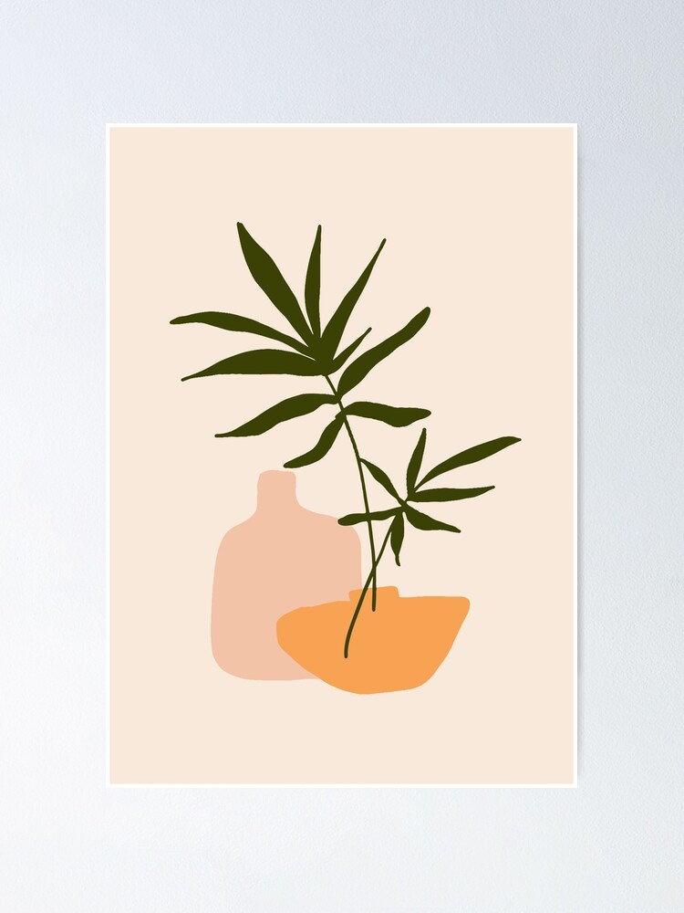 Alternate view of Minimalist potted plants Poster