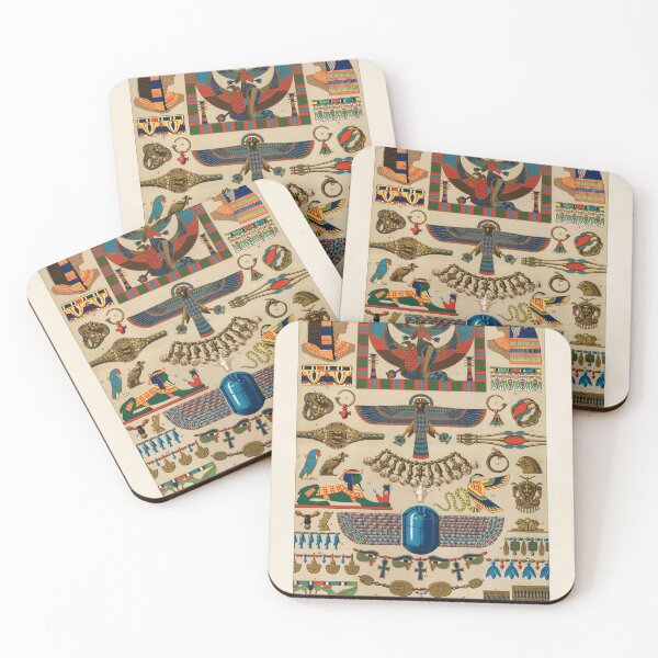 Item preview, Egyptian motif book plate from L'ornement Polychrome (1888) by Albert Racinet designed and sold by WillowNox7.